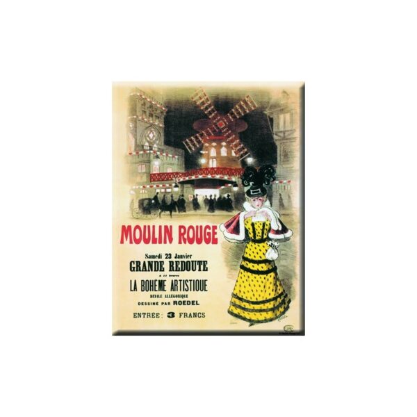 Plaque métal publicitaire 30x40cm plate : Grande Redoute Moulin Rouge