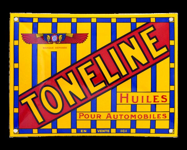 Plaque émaillée bombée : TONELINE HUILES – Image 2