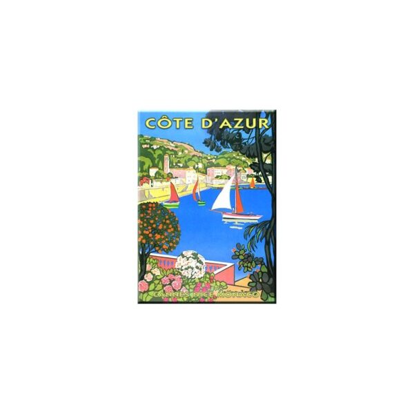 Plaque métal publicitaire 15x20cm plate : COTE D'AZUR