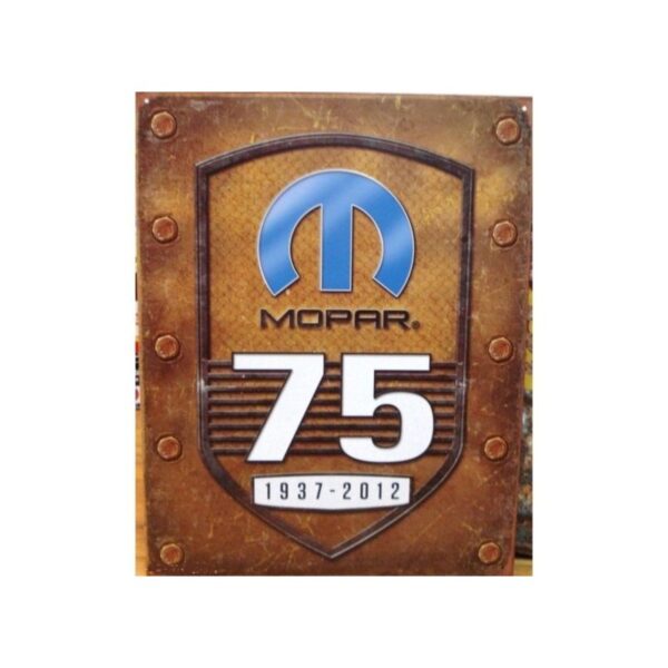 Plaque métal publicitaire 30x40cm plate : MOPAR Logo