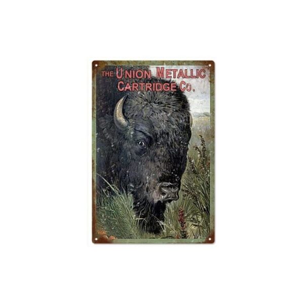 Plaque métal publicitaire 30x40cm plate : The Union Metallic Cartridge