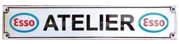 Plaque émaillée : ESSO ATELIER – Image 2