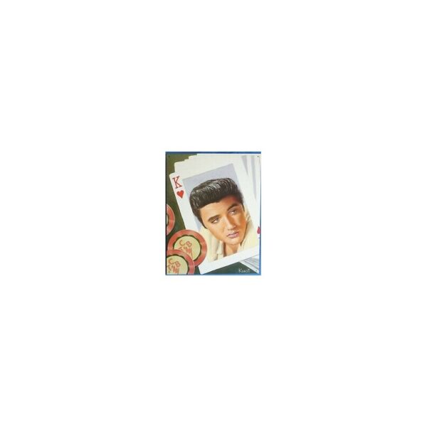 Plaque métal publicitaire 32x40cm plate : ELVIS PRESLEY CARTE