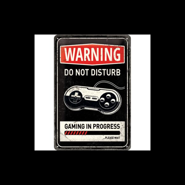 plaque métal publicitaire 20x30cm bombée en relief : DO NOT DISTURB