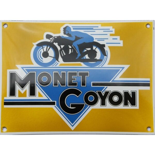 Plaque émaillée bombée 20 x 27 cm : MONET GOYON