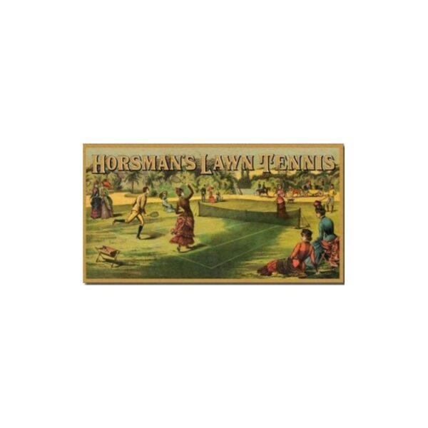 Plaque métal décorative 40 x 22 cm plate : HORSEMAN'S LAWN TENNIS