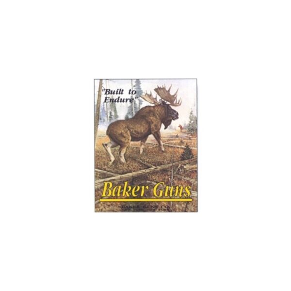 Plaque métal décorative 40 x 31 cm plate : BAKER GUNS