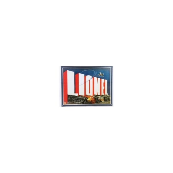 Plaque métal décorative 40 x 32 cm plate : LIONEL TRAINS