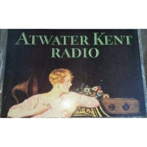Plaque métal publicitaire 40 x 27 cm plate : ATWATER KENT RADIO