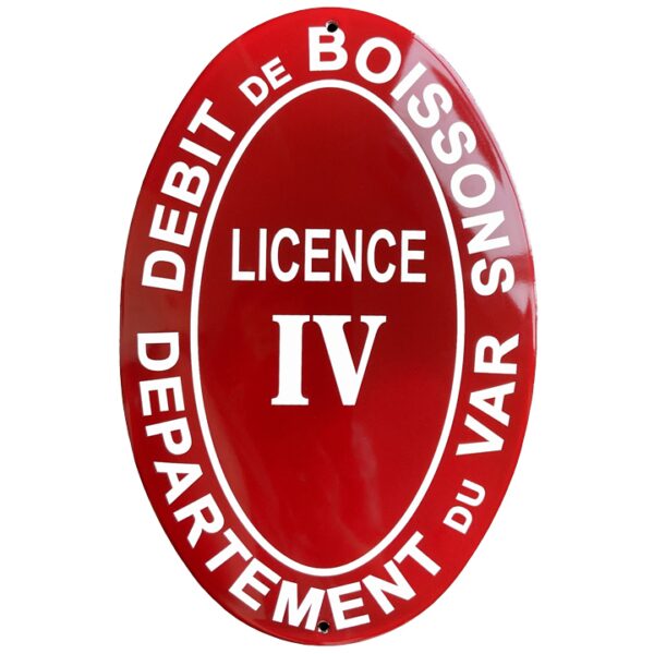 Plaque émaillée Licence 4 VAR - 20x30cm (décoration) – Image 2