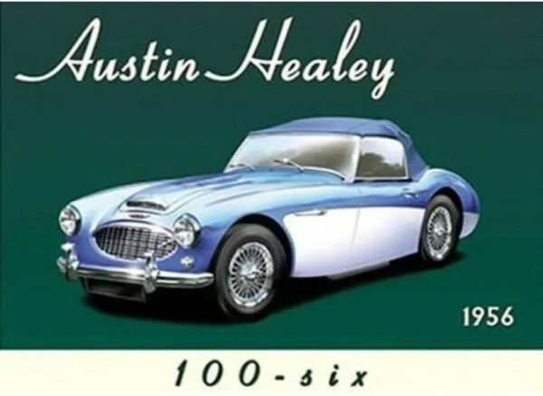 Plaque métal publicitaire 20x30 cm plane : AUSTIN HEALEY – Image 2