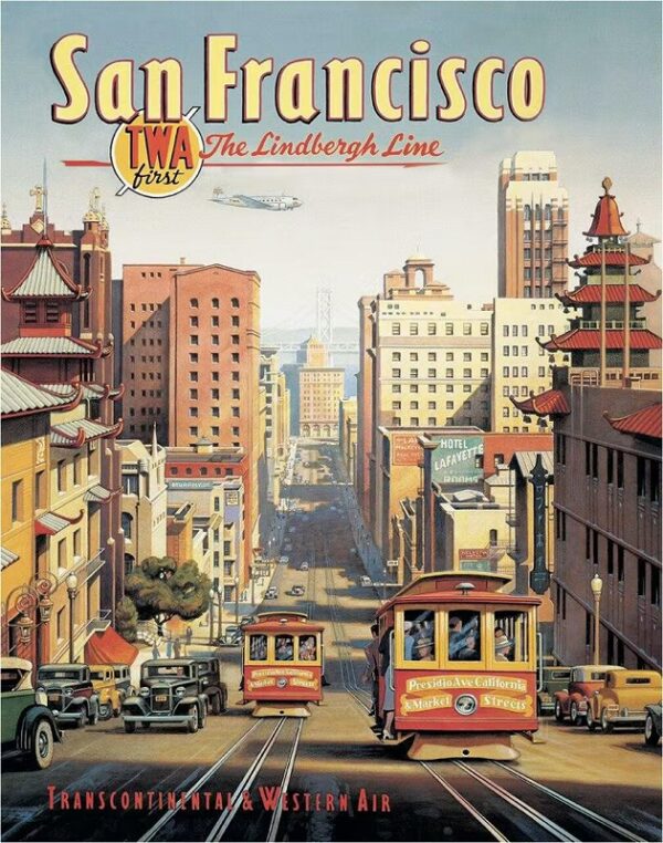 Plaque métal publicitaire 40x30cm plate : SAN FRANCISCO by Kerne Erickson – Image 2