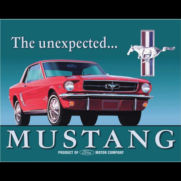 Plaque métal publicitaire 30x40cm plate : Ford Mustang