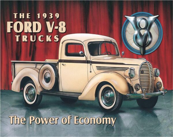 Plaque métal publicitaire 30x40cm plate : The 1939 FORD PICK-UP – Image 2