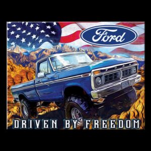 Plaque métal publicitaire 30x40cm plate : FORD - Freedom Truck
