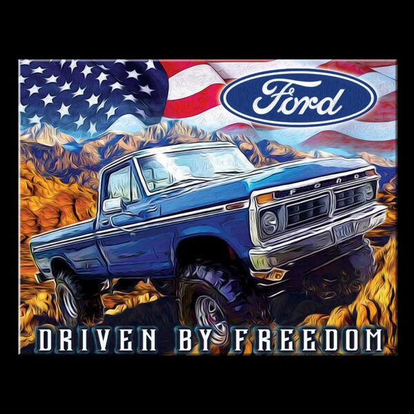 Plaque métal publicitaire 30x40cm plate : FORD - Freedom Truck