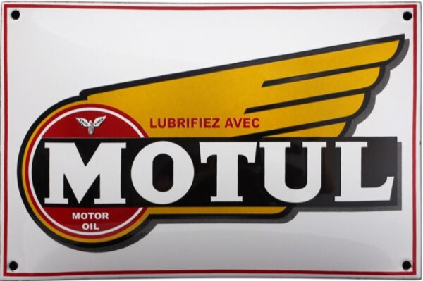 Plaque émaillée bombée : MOTUL Logo – Image 2