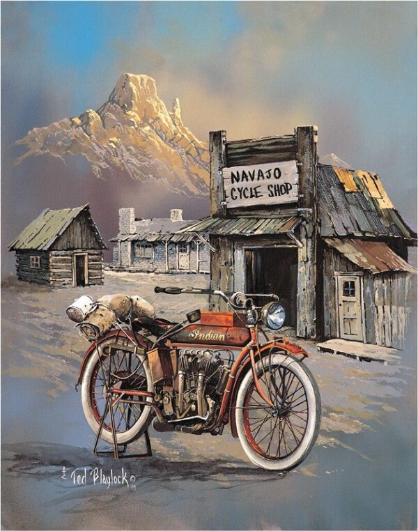 Plaque métal publicitaire 30x40cm plate : BLAYLOCK - Apache High Speed – Image 2