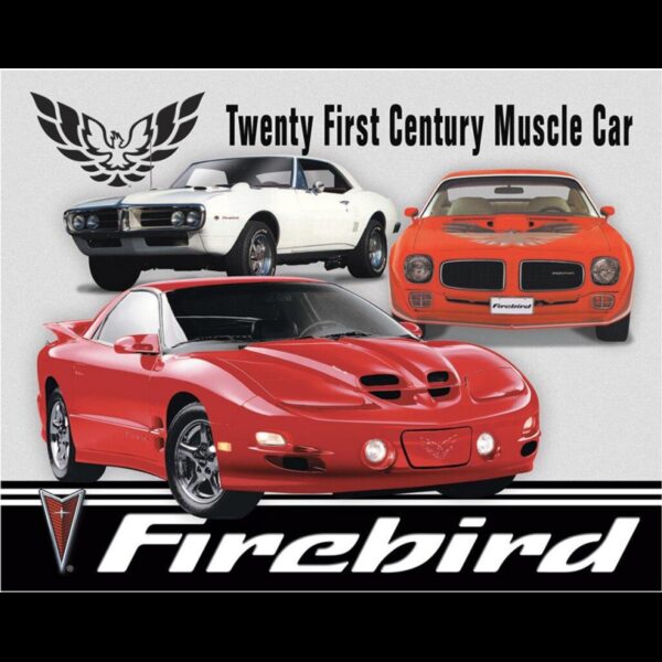 Plaque métal publicitaire 30 x 40 cm plate : Pontiac Firebird