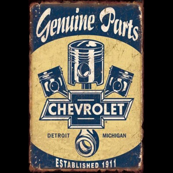 Plaque métal plate 20 x 30 cm : CHEVROLET