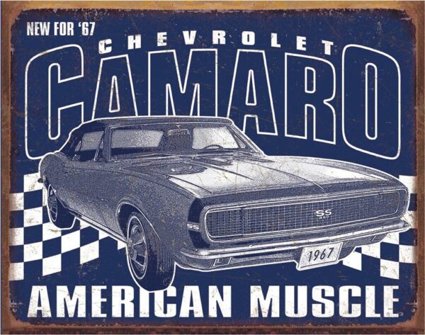 Plaque métal publicitaire 30 x 40 cm : Camaro - 1967 Muscle – Image 2