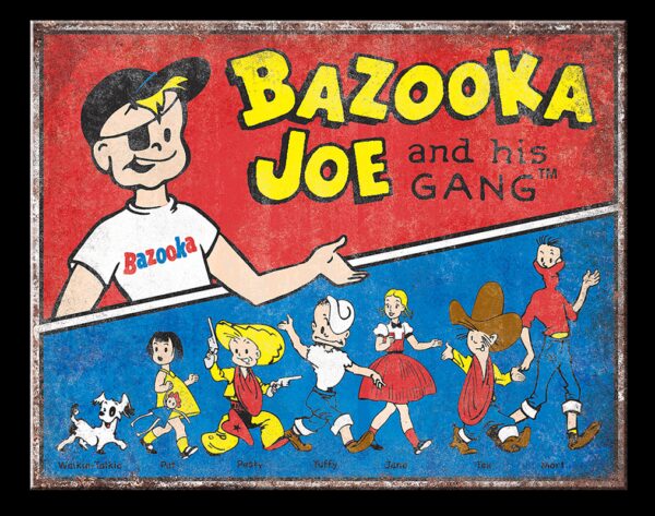 Plaque métal publicitaire 30 x 40 cm : Bazooka Gang – Image 2