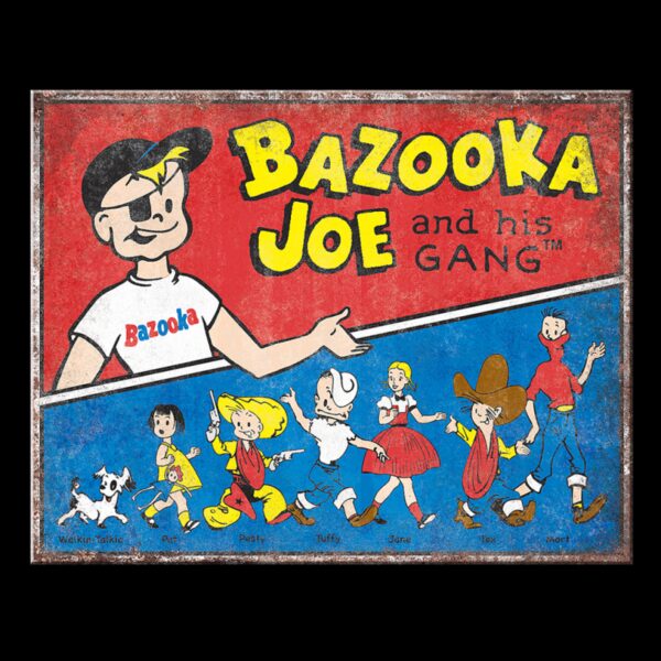 Plaque métal publicitaire 30 x 40 cm : Bazooka Gang