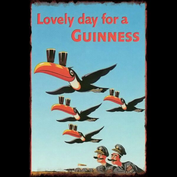 Plaque métal plate 20 x 30 cm : Lovely day for a GUINNESS