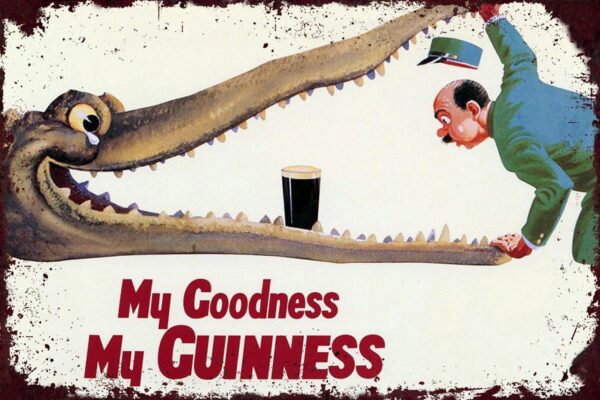 Plaque métal plate 20 x 30 cm : My Godness My GUINNESS – Image 2