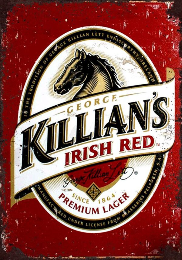 Plaque métal plate 20 x 30 cm : KILLIAN'S Irish Red – Image 2