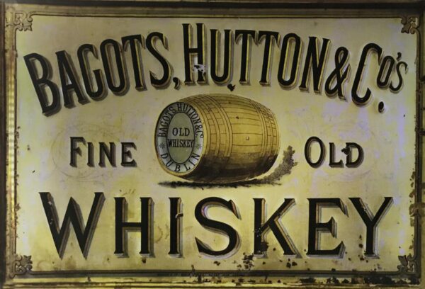 Plaque métal plate 20 x 30 cm : Bagots Hutton Whiskey – Image 2