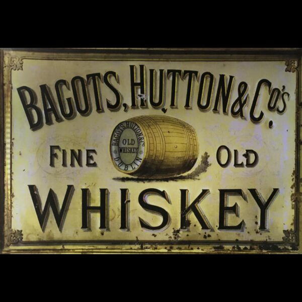 Plaque métal plate 20 x 30 cm : Bagots Hutton Whiskey