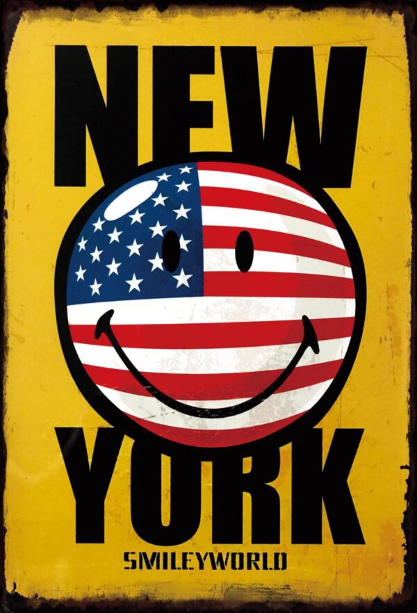 Plaque métal plate 20 x 30 cm : NEW YORK – Image 2