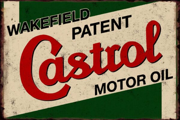 Plaque métal plate 20 x 30 cm : CASTROL – Image 2
