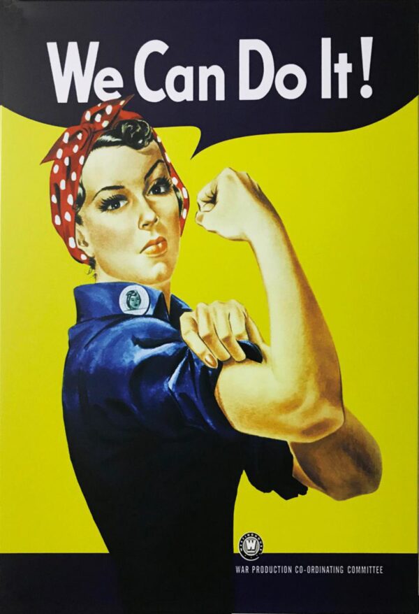 Plaque métal plate 20 x 30 cm : We can do it – Image 2