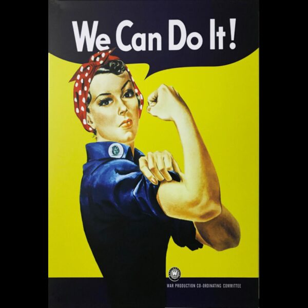 Plaque métal plate 20 x 30 cm : We can do it