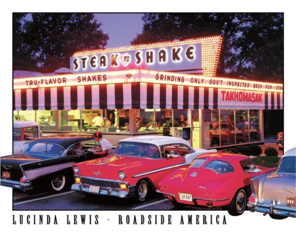 Plaque métal publicitaire 30 x 40 cm : Lucinda Lewis, Steak 'n' Shake – Image 2