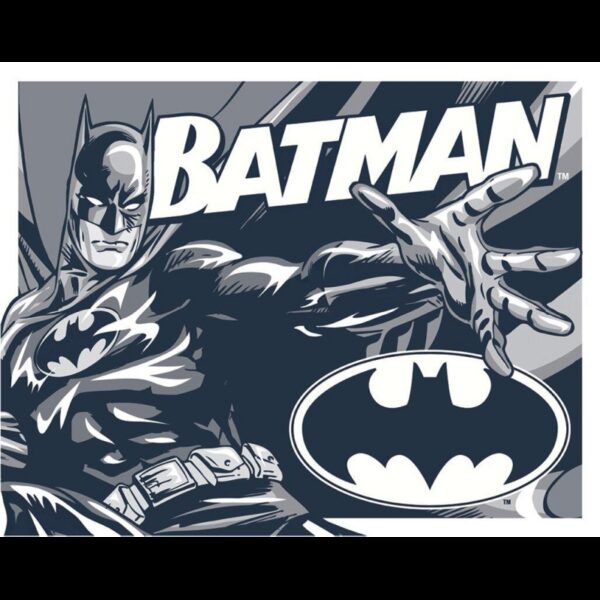 Plaque métal plate 30 x 40 cm : Batman - Duotone