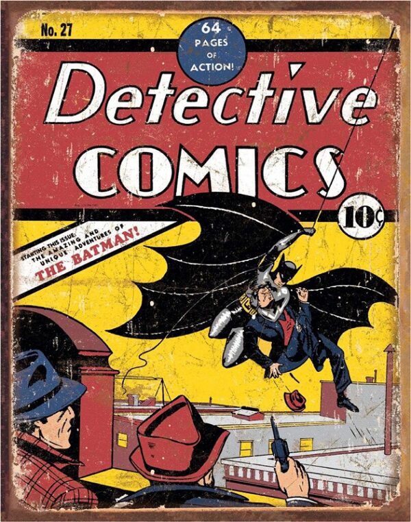 Plaque métal plate 30 x 40 cm : Batman Detective Comics No 27 – Image 2