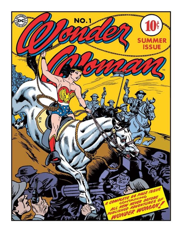 Plaque métal plate 30 x 40 cm : Wonder Woman couverture No 1 – Image 2