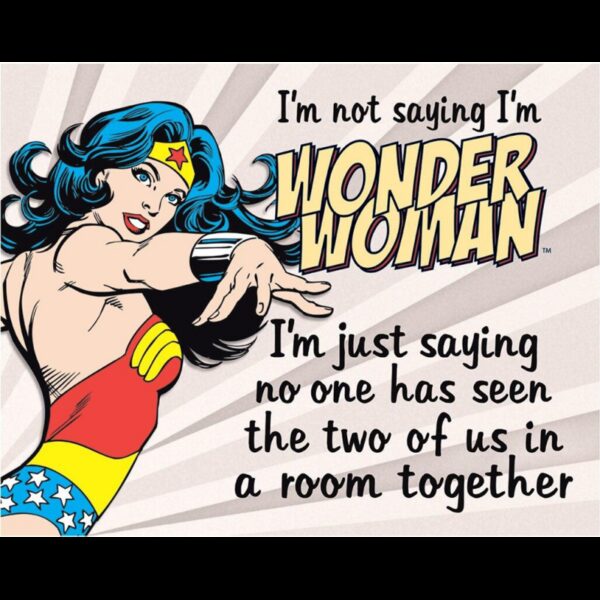 Plaque métal plate 30 x 40 cm : Wonder Woman - Same Room