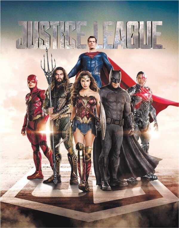 Plaque métal plate 30 x 40 cm : Justice League Film – Image 2
