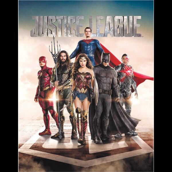 Plaque métal plate 30 x 40 cm : Justice League Film