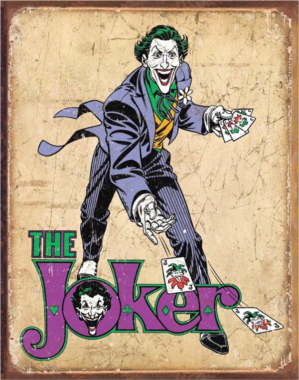 Plaque métal plate 30 x 40 cm : The Joker – Image 2
