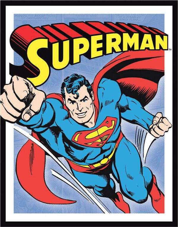 Plaque métal plate 30 x 40 cm : Superman Rétro – Image 2