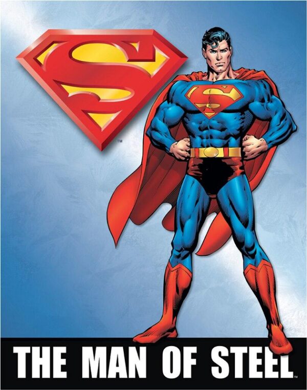 Plaque métal plate 30 x 40 cm : Superman - The Man of Steel – Image 2