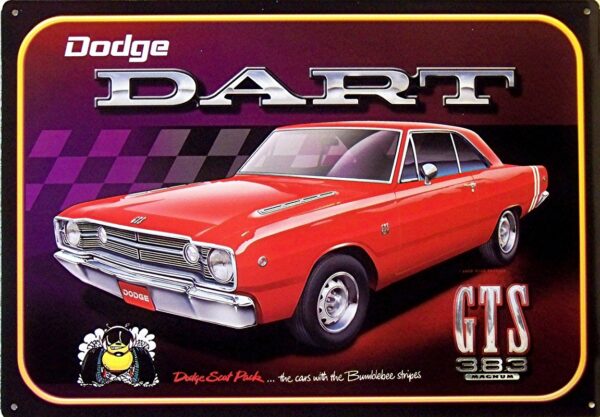Plaque métal plate 30 x 43 cm : DODGE DART – Image 2
