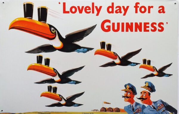 Plaque métal plate 30 x 42 cm : Guinness - Lovely day for a Guinness – Image 2