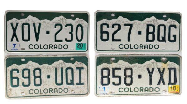 COLORADO : Plaque immatriculation US 30x15cm plate avec relief – Image 2