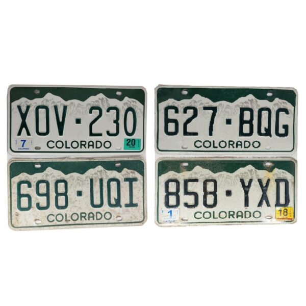 COLORADO : Plaque immatriculation US 30x15cm plate avec relief